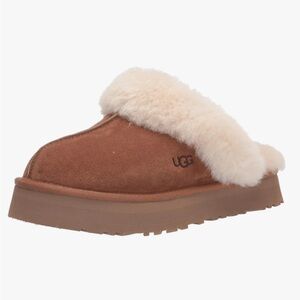 UGG Disquette Suede Brown Slipper Shoes Size 5 Women